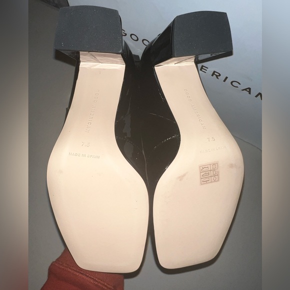🖤 NIB! Good American Patent Ankle Boot - Picture 7 of 12